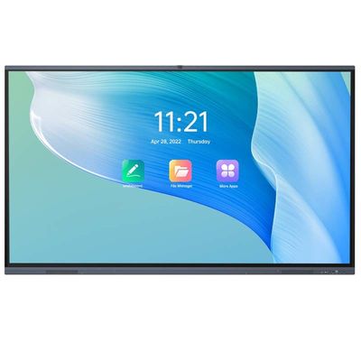 Konferans Eğitimi için Android 11 Etkileşimli Düz Panel Ekran 20 Nokta Dokunmatik