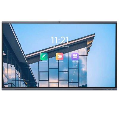 Konferans için 65 '' 4K LED Etkileşimli Ekran Beyaz Tahta Etkileşimli Tahta