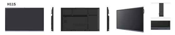 H11S 75 '' 8G RAM Akıllı Öğretim Tahtası 4K UHD Okullar İçin Akıllı İnteraktif Düz Panel