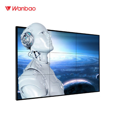 46 İnç Süper LCD Ekleme Ekranı Dar Çerçeve 6.3mm 3x3 LCD TV Duvarı