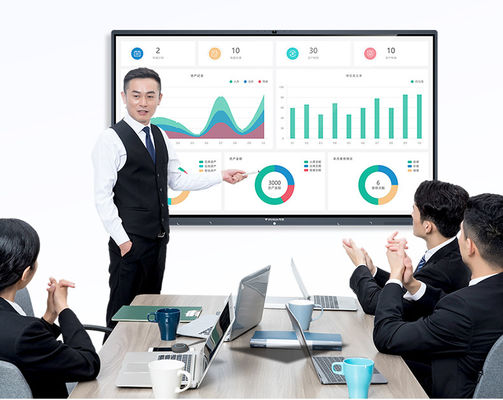 Taşınabilir Akıllı İnteraktif Beyaz Tahta 75 86 100 İnç 0.8ms Akıcı Yazma