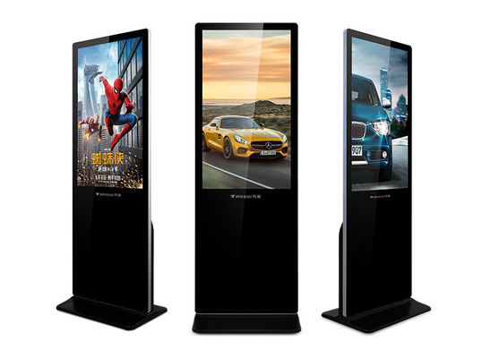 Temperli Camlı Wifi Ultra İnce Kapalı LCD Dijital Tabela Reklam Köşk