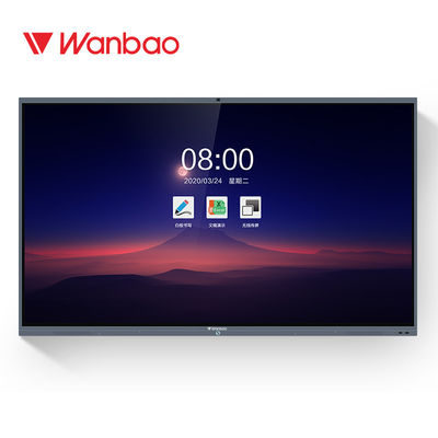 Üstün TV Konferansı Düz ​​Panel 75 inç Dokunmatik Ekran Alüminyum Alaşımlı Çerçeve