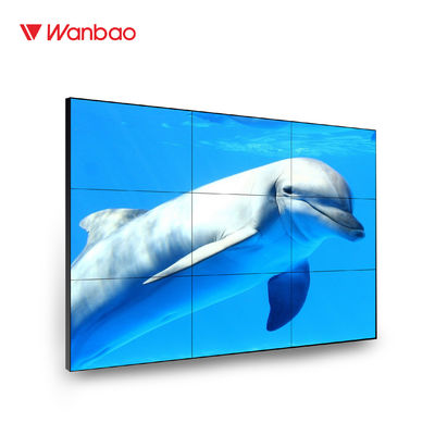 46 İnç Süper LCD Ekleme Ekranı Dar Çerçeve 6.3mm 3x3 LCD TV Duvarı