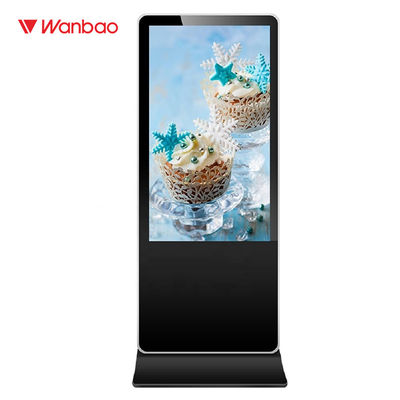4cm Ultra İnce Gövdeli LED LCD Kapalı Dijital Reklam Ekranı Tabela