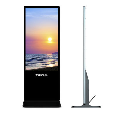 Zemin Ayakta 50 İnç LCD Reklam Ekran Yazılım Kontrolü