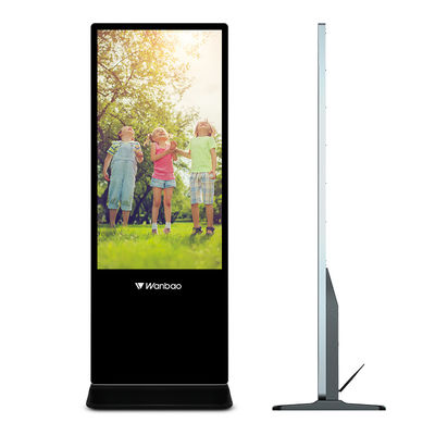 65 İnç Kapalı LCD Dijital Tabela Reklam Oyuncusu Çoklu Dil