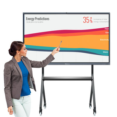 Ofis / Okul için Akıllı Etkileşimli Beyaz Tahta 65 '' Akıllı Etkileşimli Düz Panel