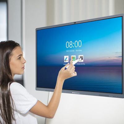 Ofis / Okul için Akıllı Etkileşimli Beyaz Tahta 65 '' Akıllı Etkileşimli Düz Panel