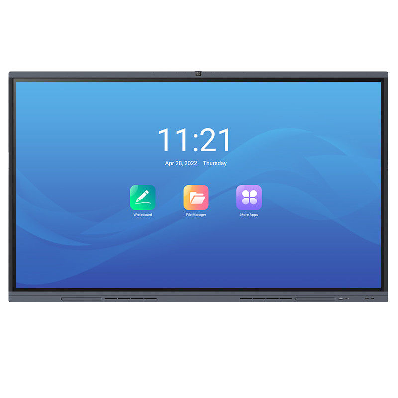 H11S 75 '' 8G RAM Akıllı Öğretim Tahtası 4K UHD Okullar İçin Akıllı İnteraktif Düz Panel