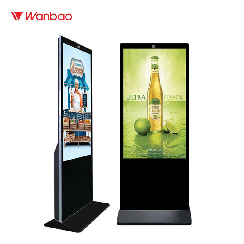Alışveriş Merkezi için 43 &quot;50&quot; 55 &quot;65&quot; Ticari Zemin Ayakta Dokunmatik Ekran Kiosk