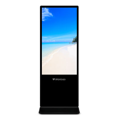 55 inç Zemin Standı Android Dokunmatik Ekran Reklam Oyuncuları Ultra İnce Lcd Dijital Tabela